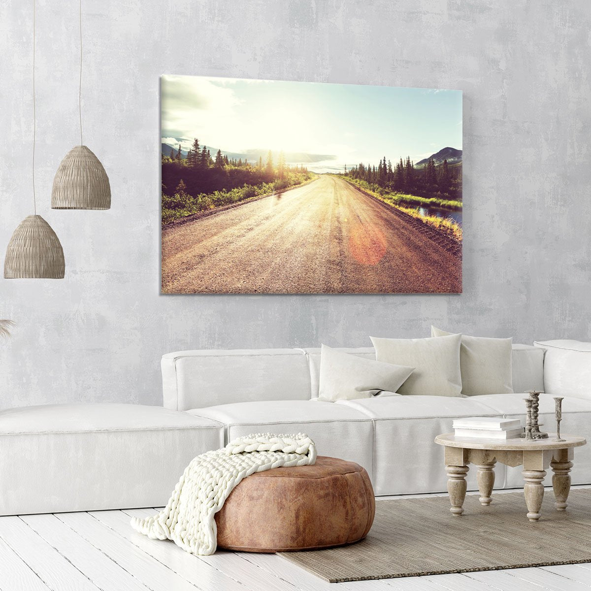 Landscapes on Denali highway Canvas Print or Poster