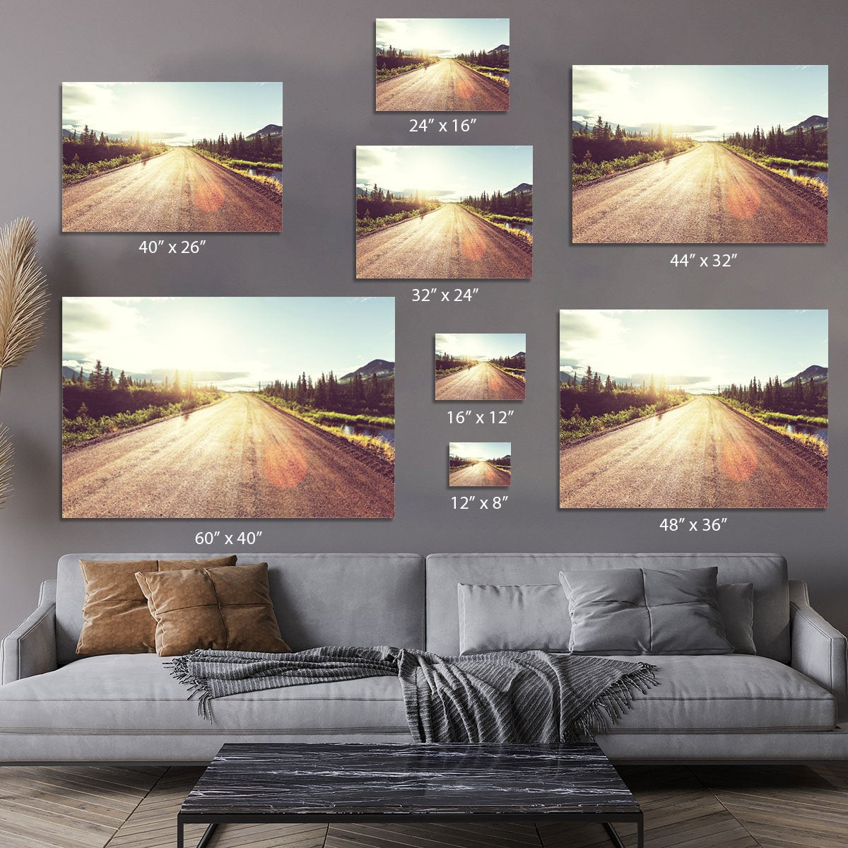 Landscapes on Denali highway Canvas Print or Poster