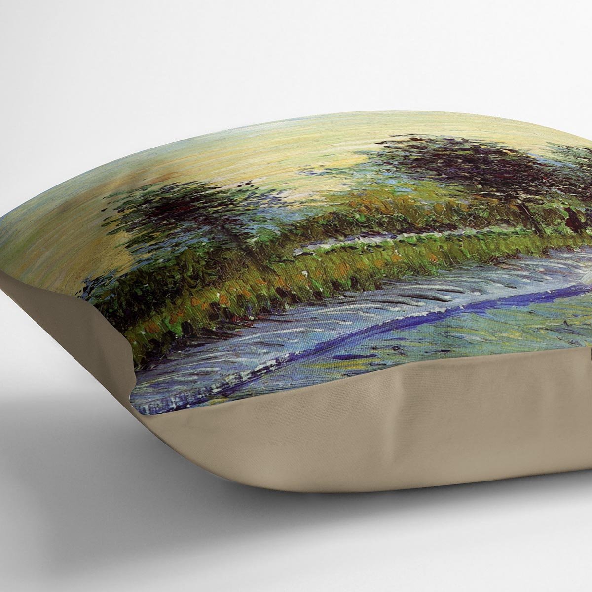 Lane in Voyer d Argenson Park at Asnieres by Van Gogh Throw Pillow