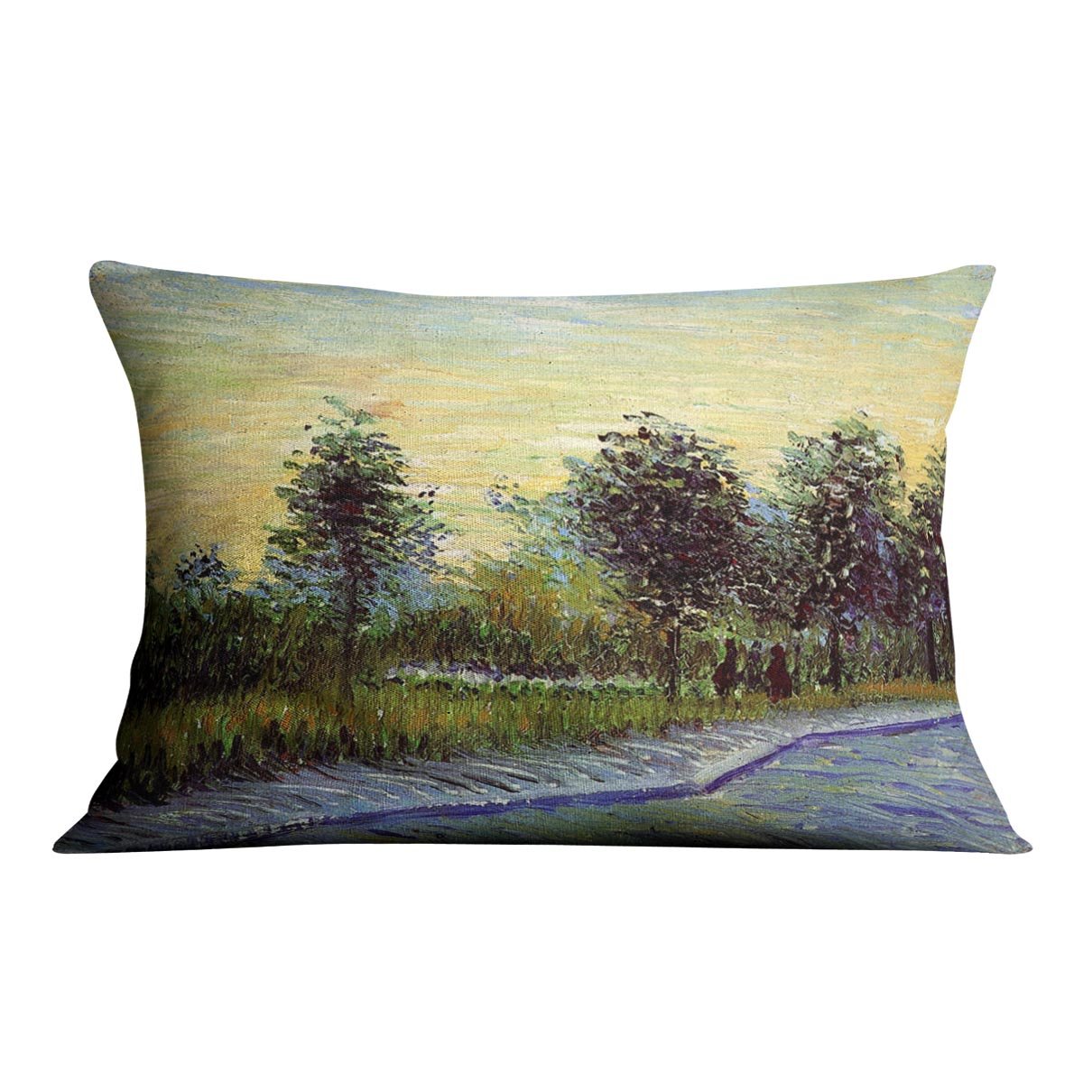 Lane in Voyer d Argenson Park at Asnieres by Van Gogh Throw Pillow