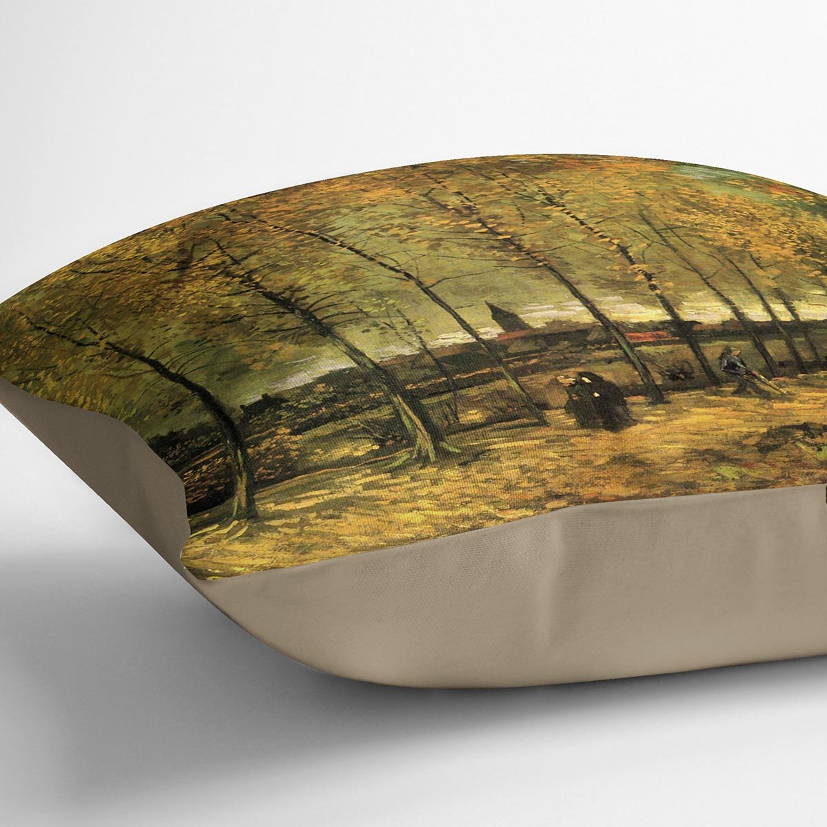 Lane with Poplars by Van Gogh Throw Pillow