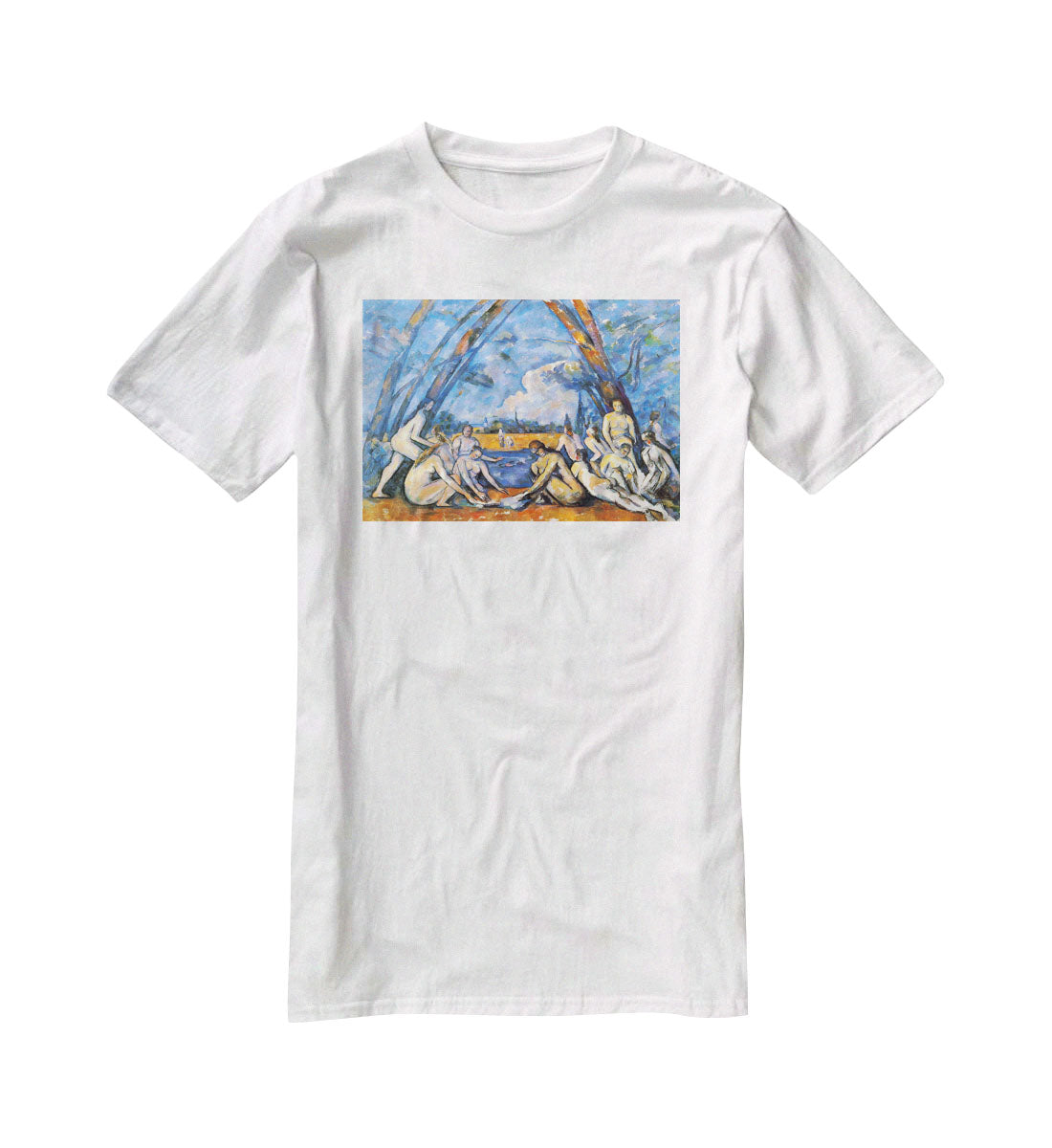 Large Bathers 2 by Cezanne T-Shirt - Canvas Art Rocks - 5