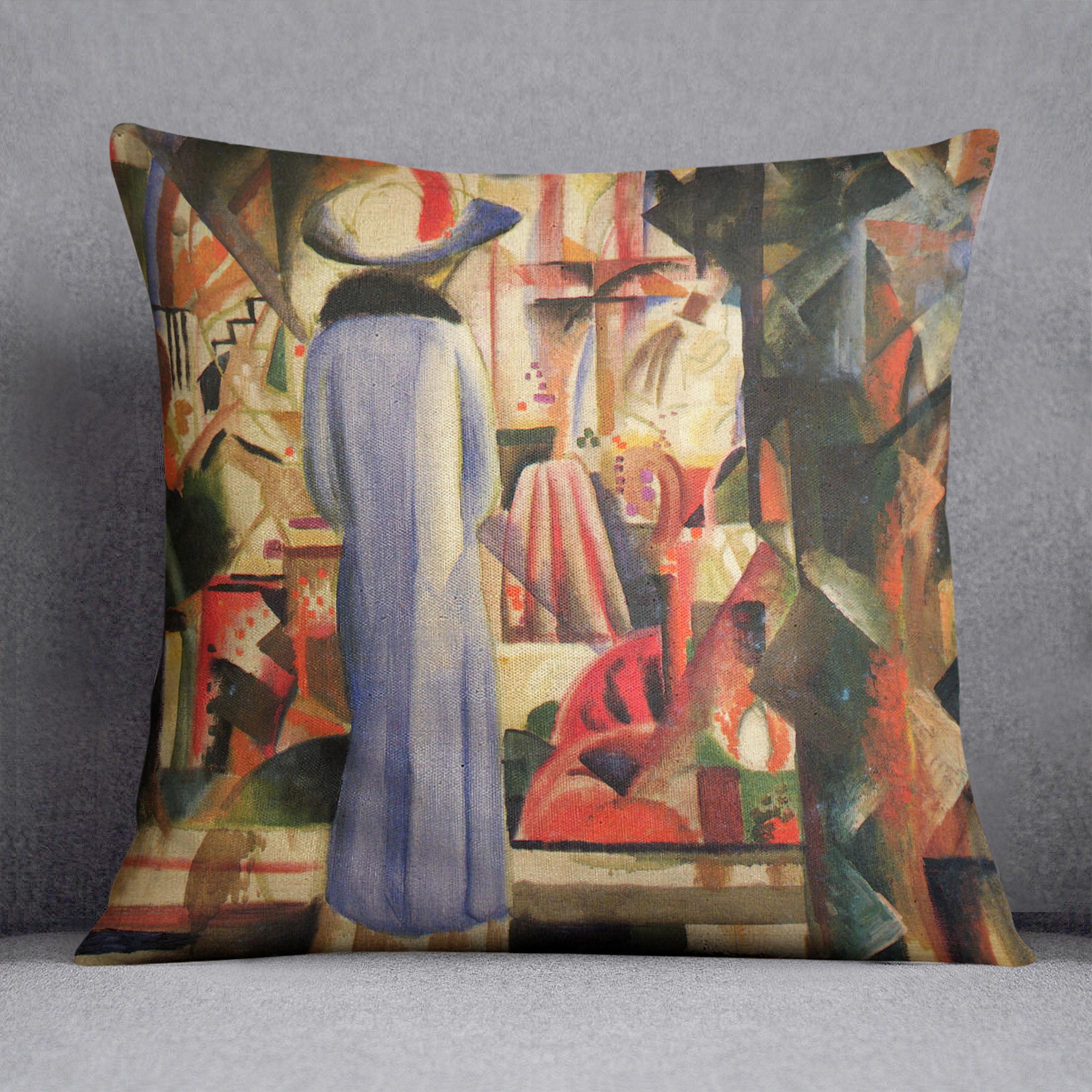 Large bright showcase by Macke Cushion - Canvas Art Rocks - 1