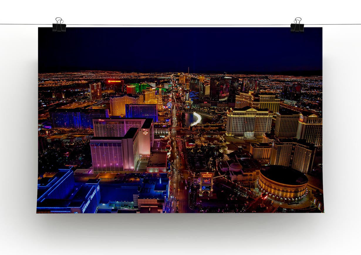 Las Vegas At Night Print - Canvas Art Rocks - 2