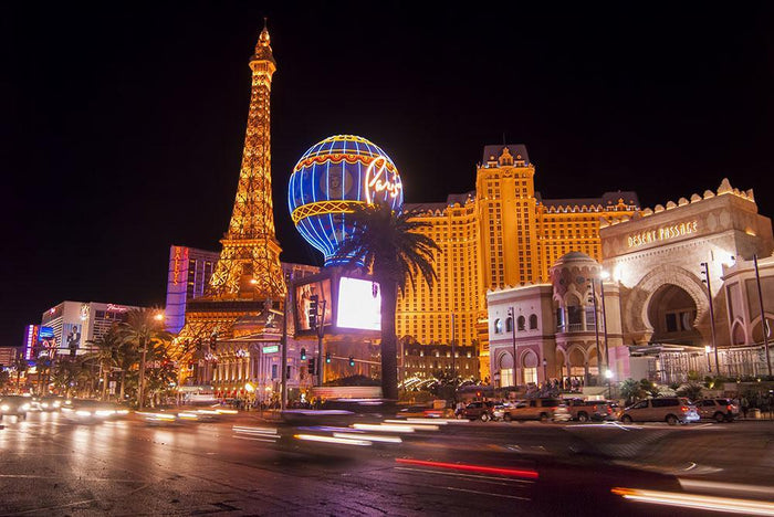 Las Vegas Blvd at Flamingo Wall Mural Wallpaper