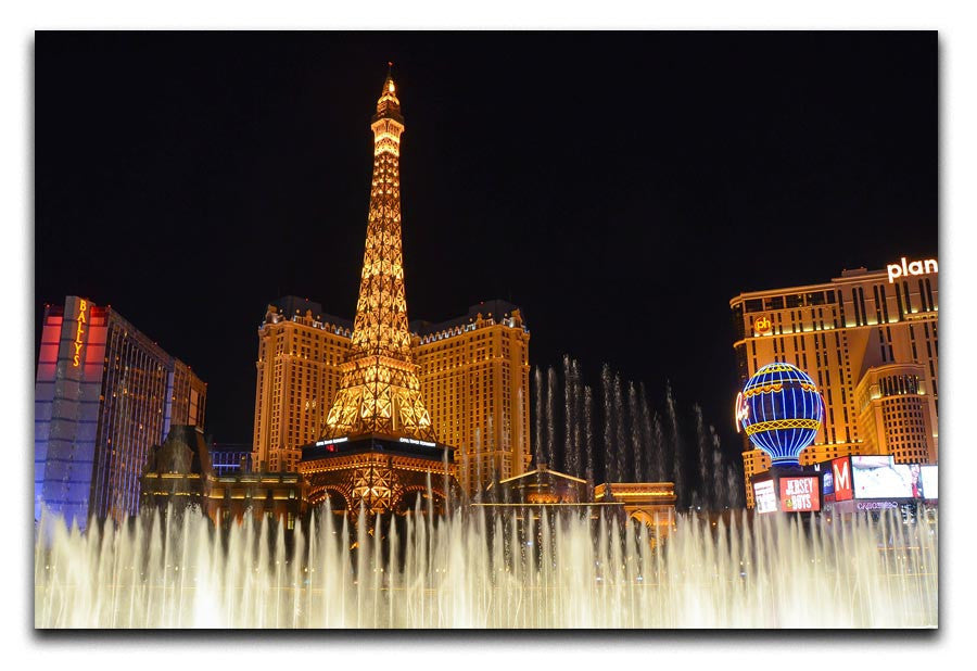 Las Vegas Paris Statue Print - Canvas Art Rocks - 1