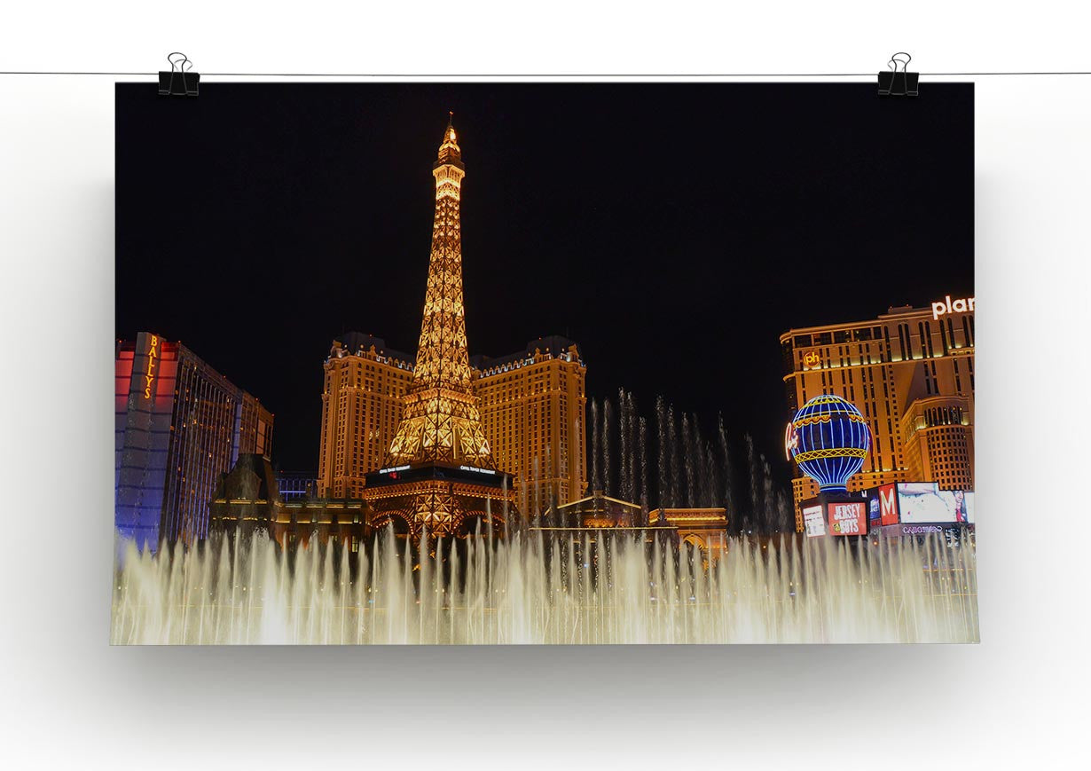 Las Vegas Paris Statue Print - Canvas Art Rocks - 2