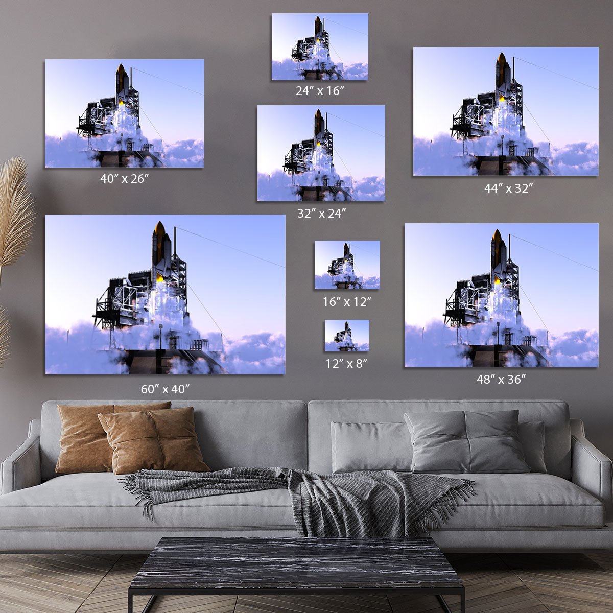Launch a spacecraft into space Canvas Print or Poster