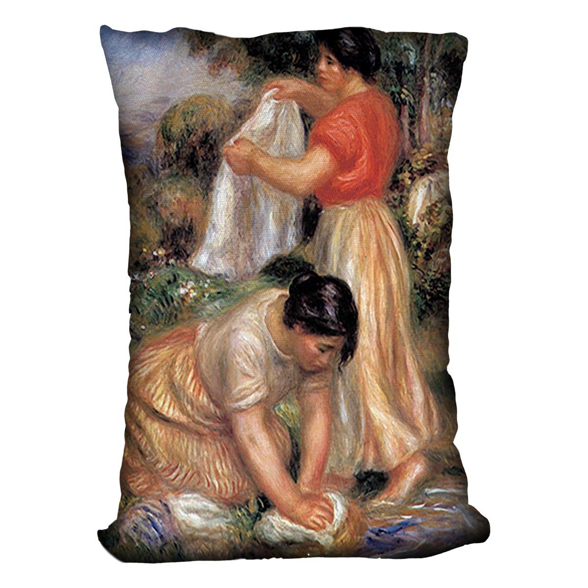 Laundresses 2 by Renoir Throw Pillow