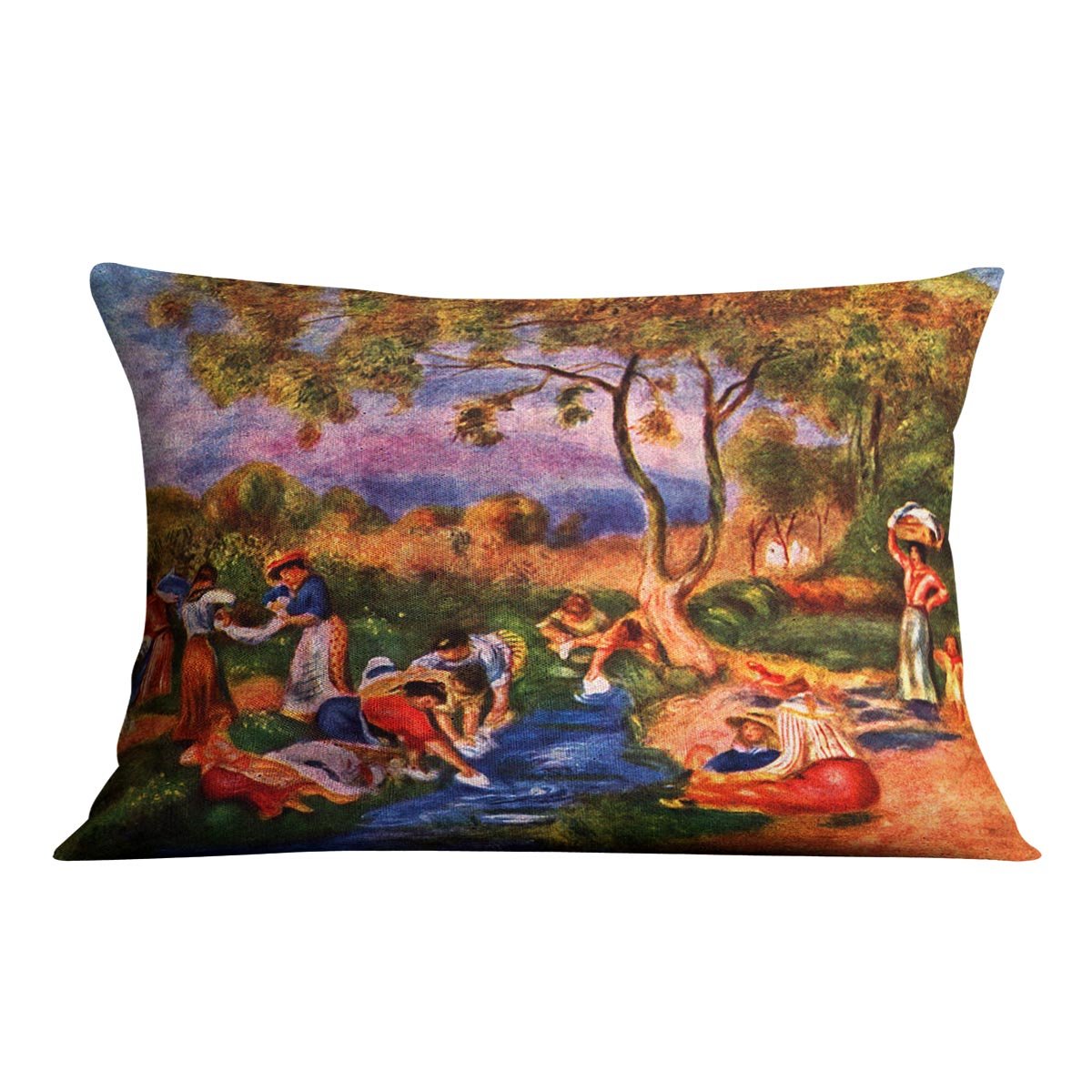 Laundresses by Renoir Throw Pillow