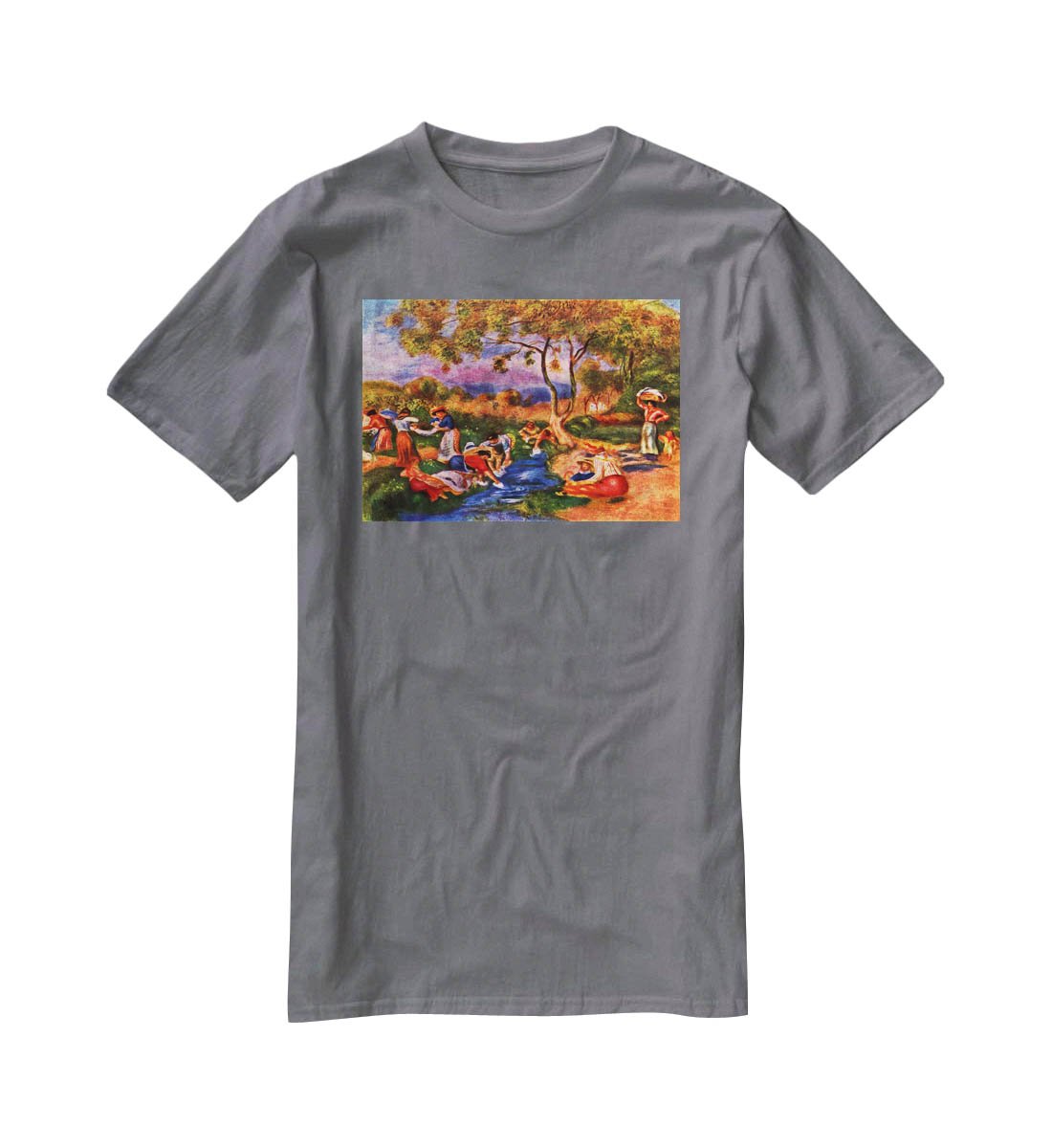 Laundresses by Renoir T-Shirt - Canvas Art Rocks - 3