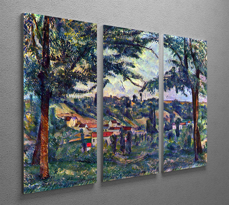 Le Chateau Noir by Cezanne 3 Split Panel Canvas Print - Canvas Art Rocks - 2