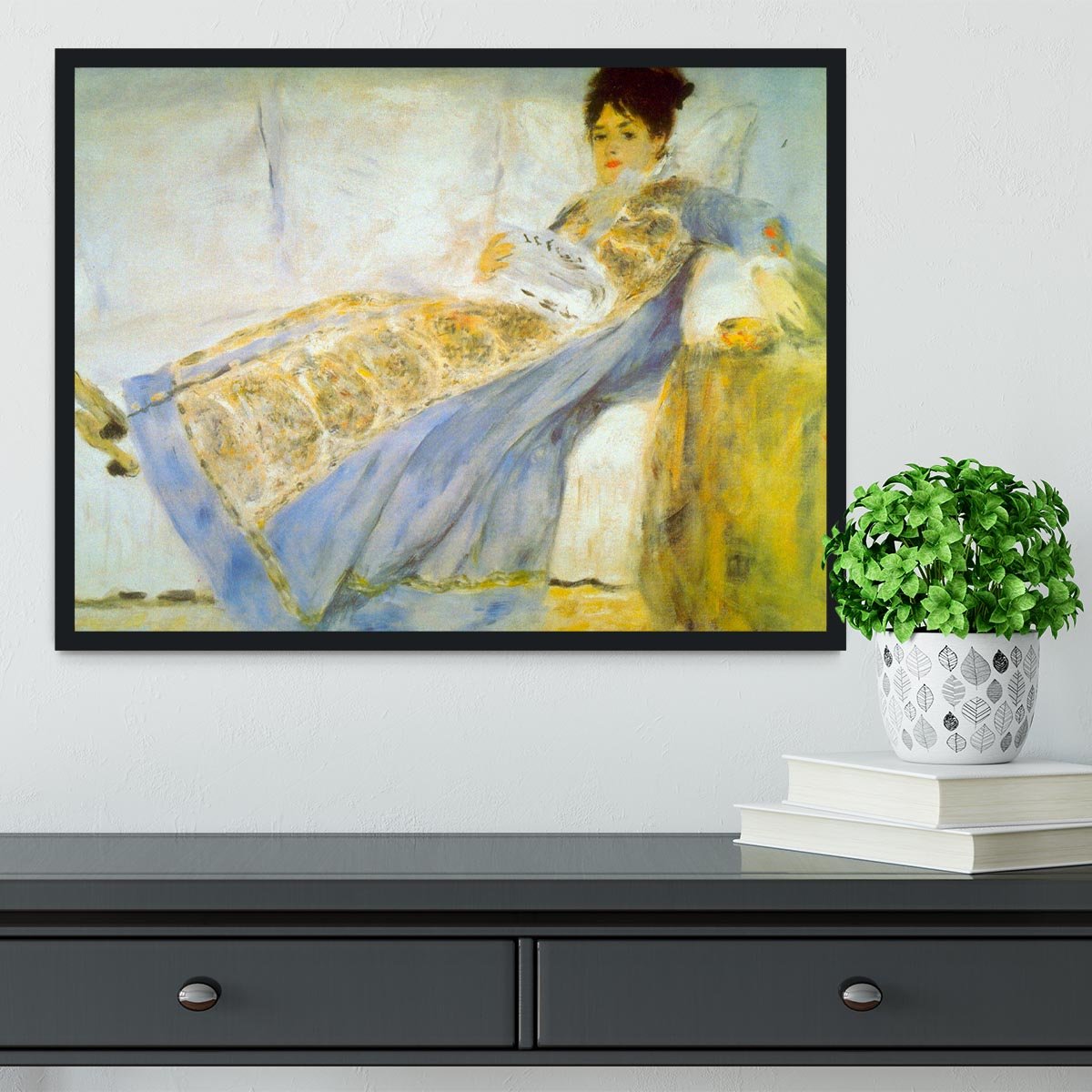 Le Figaro by Renoir Framed Print - Canvas Art Rocks - 2