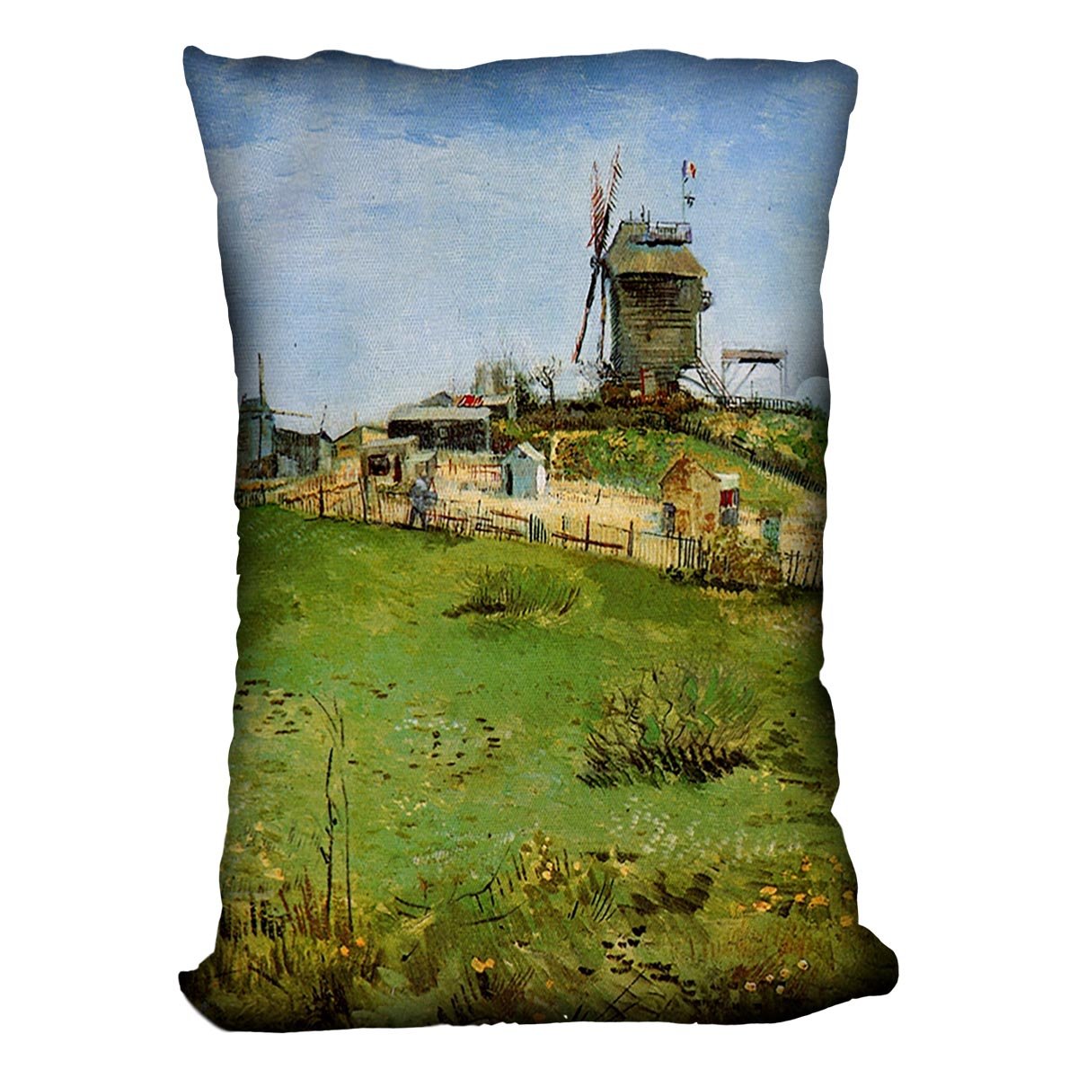 Le Moulin de la Galette 4 by Van Gogh Throw Pillow
