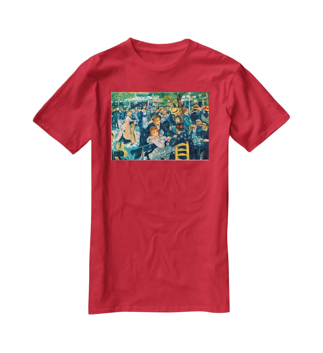 Le Moulin de la Galette T-Shirt - Canvas Art Rocks - 4