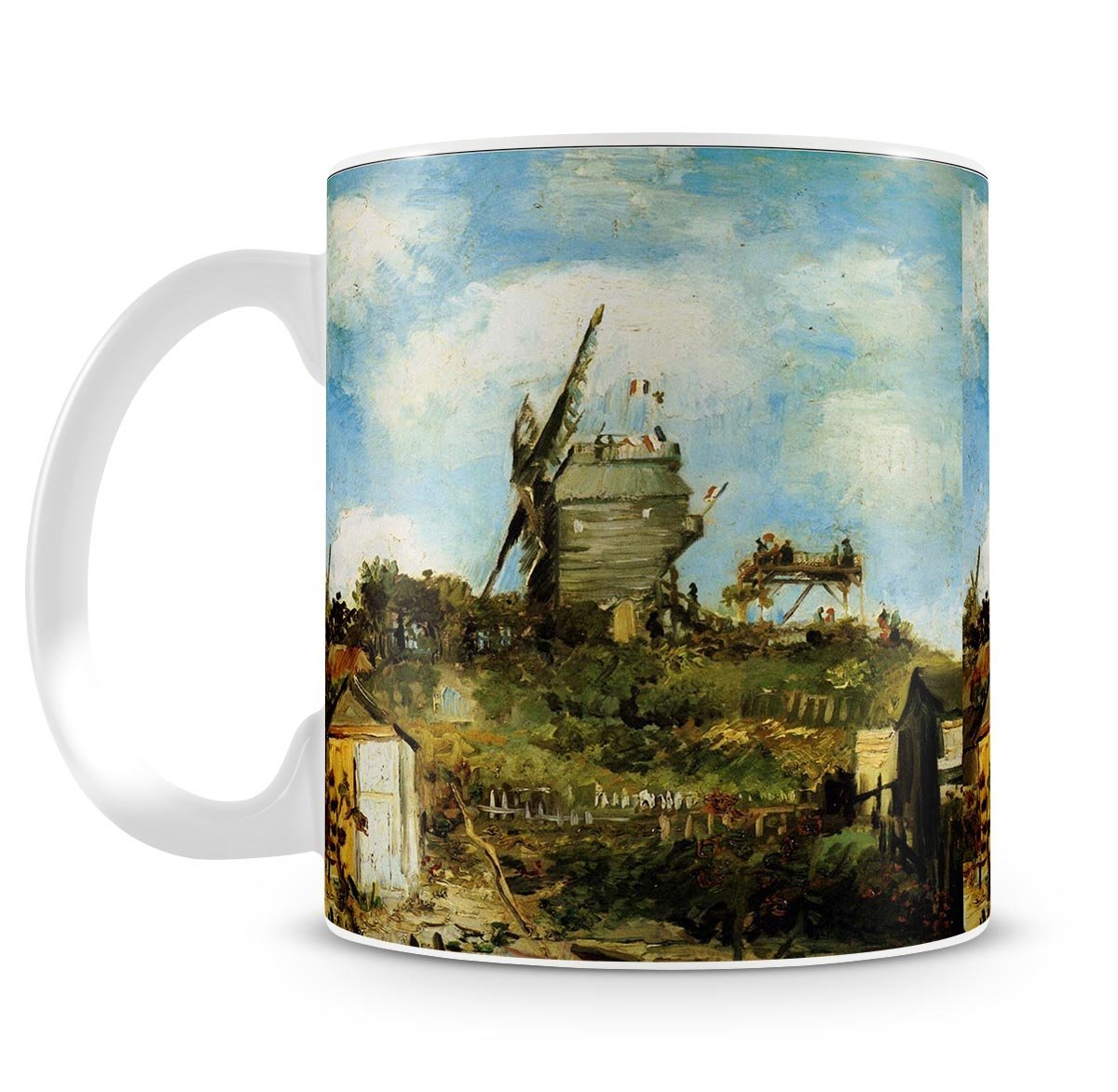 Le Moulin de la Galette by Van Gogh Mug - Canvas Art Rocks - 4