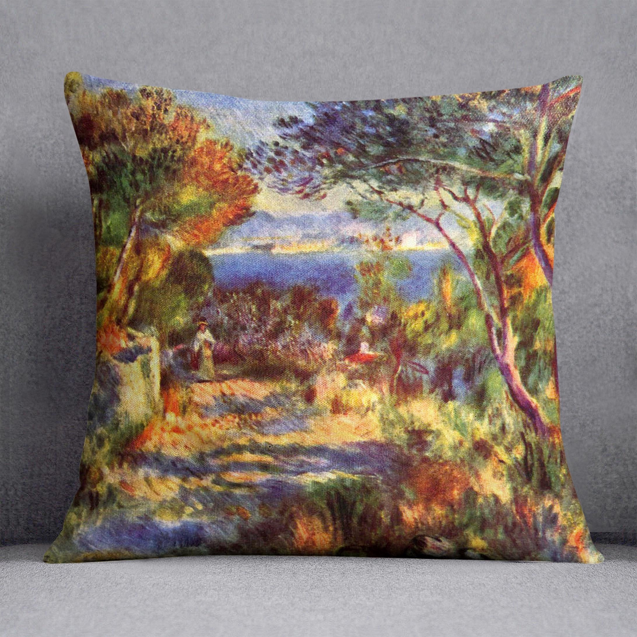 Le Staque by Renoir Throw Pillow