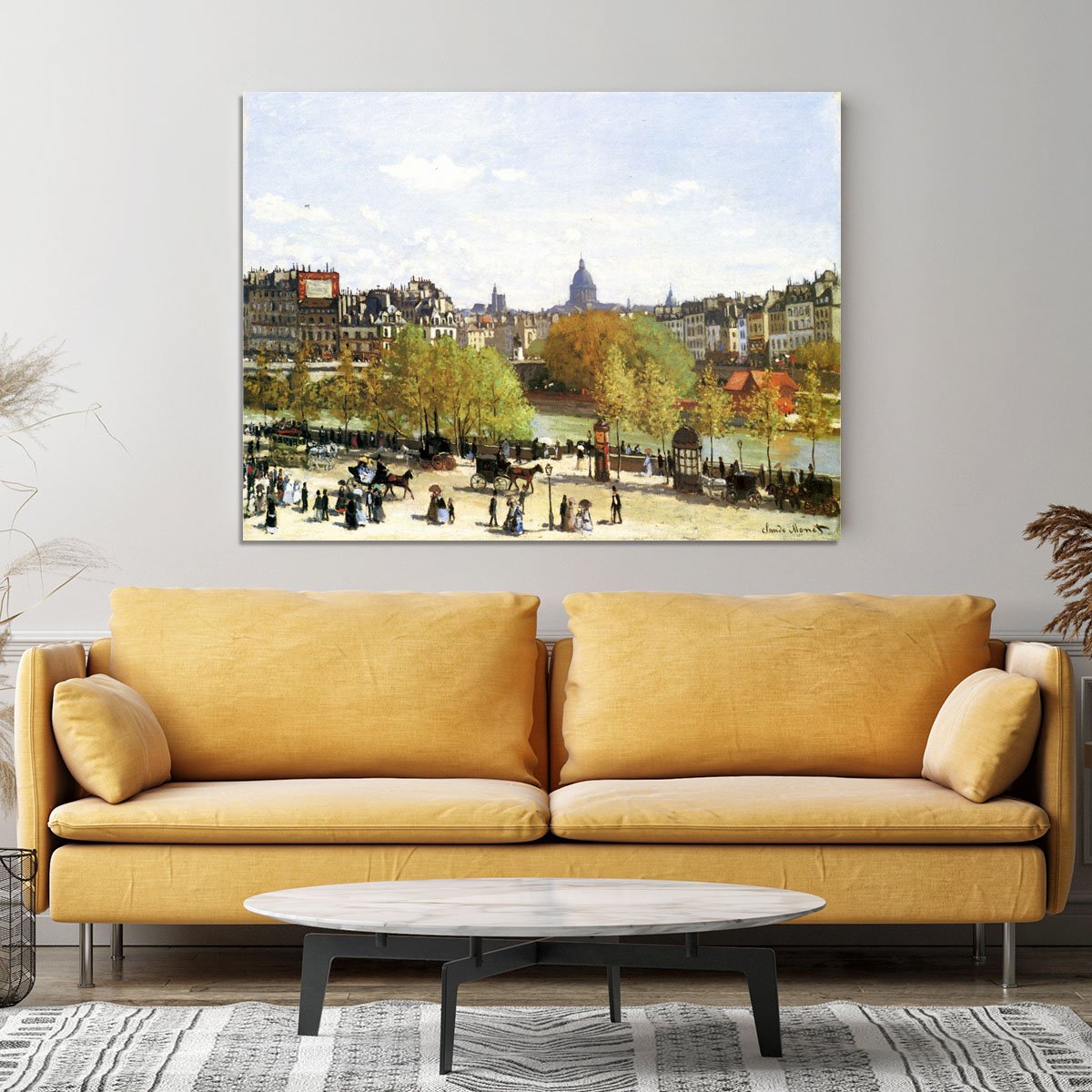 Le quai du Louvre by Monet Canvas Print or Poster