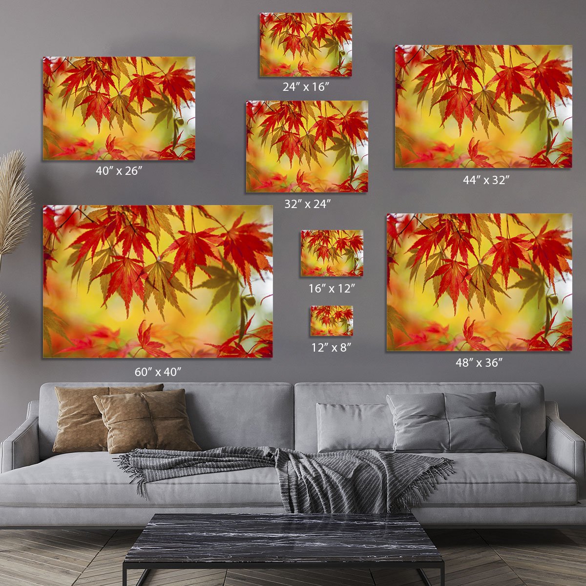 Leaf Patterns Canvas Print or Poster