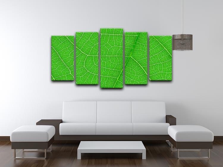 Leaf texture 5 Split Panel Canvas  - Canvas Art Rocks - 3