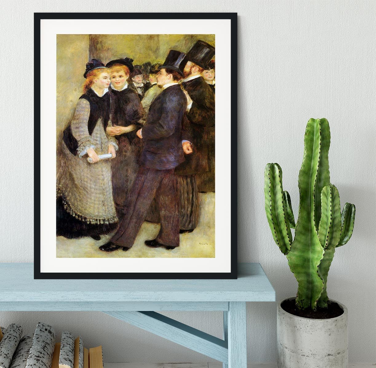Leaving The Conservatoire by Renoir Framed Print - Canvas Art Rocks - 1