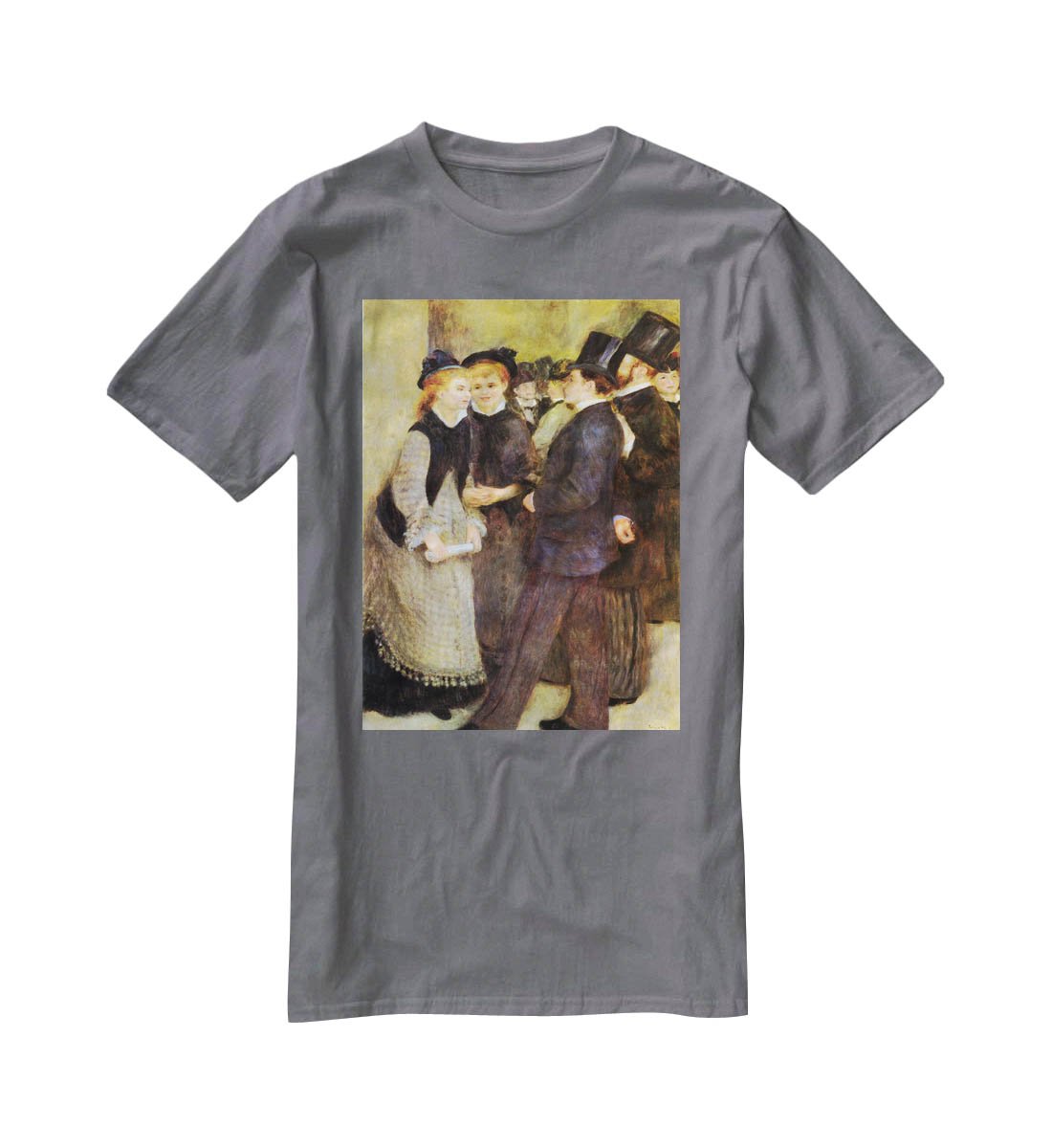 Leaving The Conservatoire by Renoir T-Shirt - Canvas Art Rocks - 3