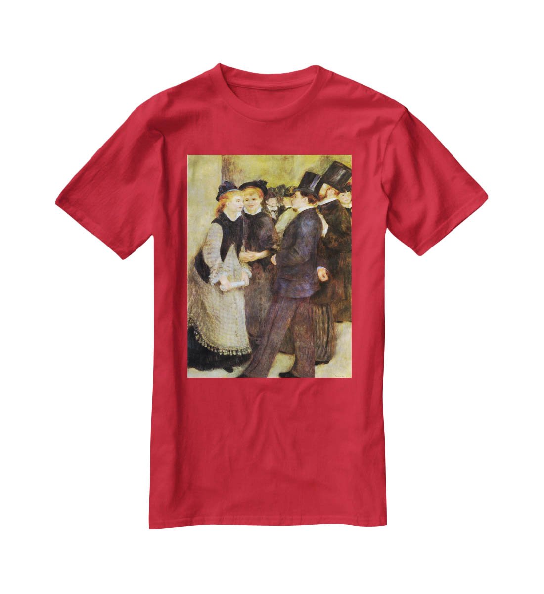 Leaving The Conservatoire by Renoir T-Shirt - Canvas Art Rocks - 4