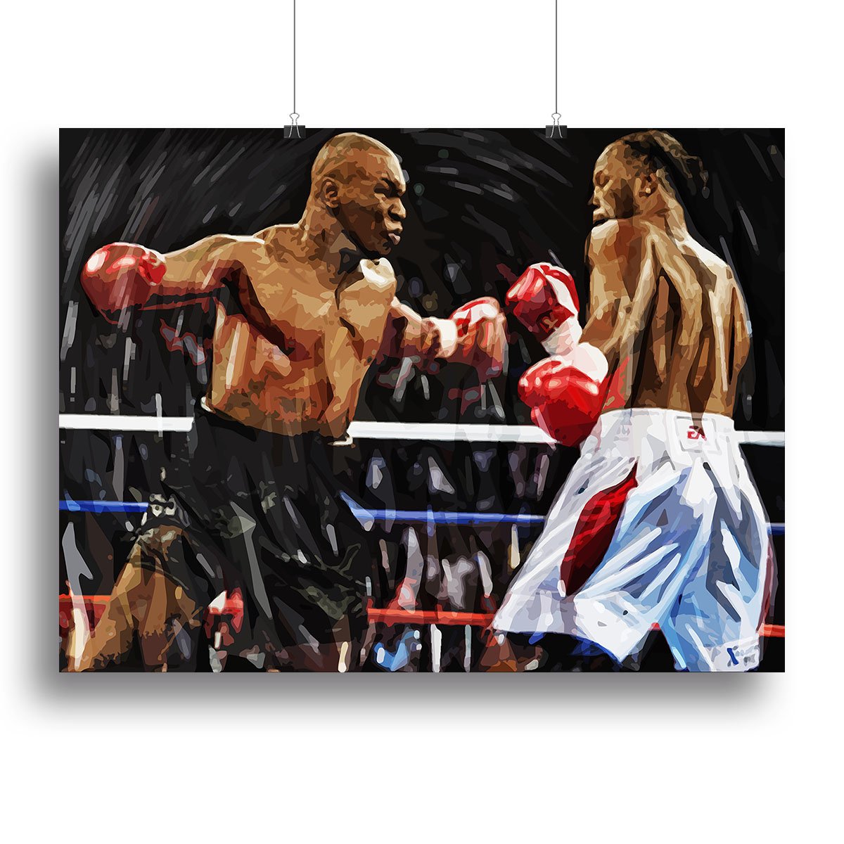 Lennox Lewis v Mike Tyson Canvas Print or Poster