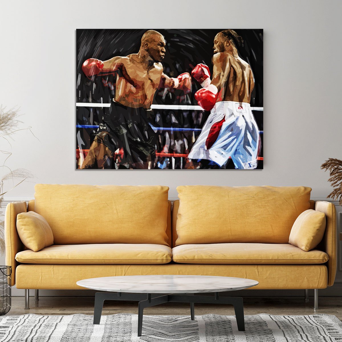 Lennox Lewis v Mike Tyson Canvas Print or Poster