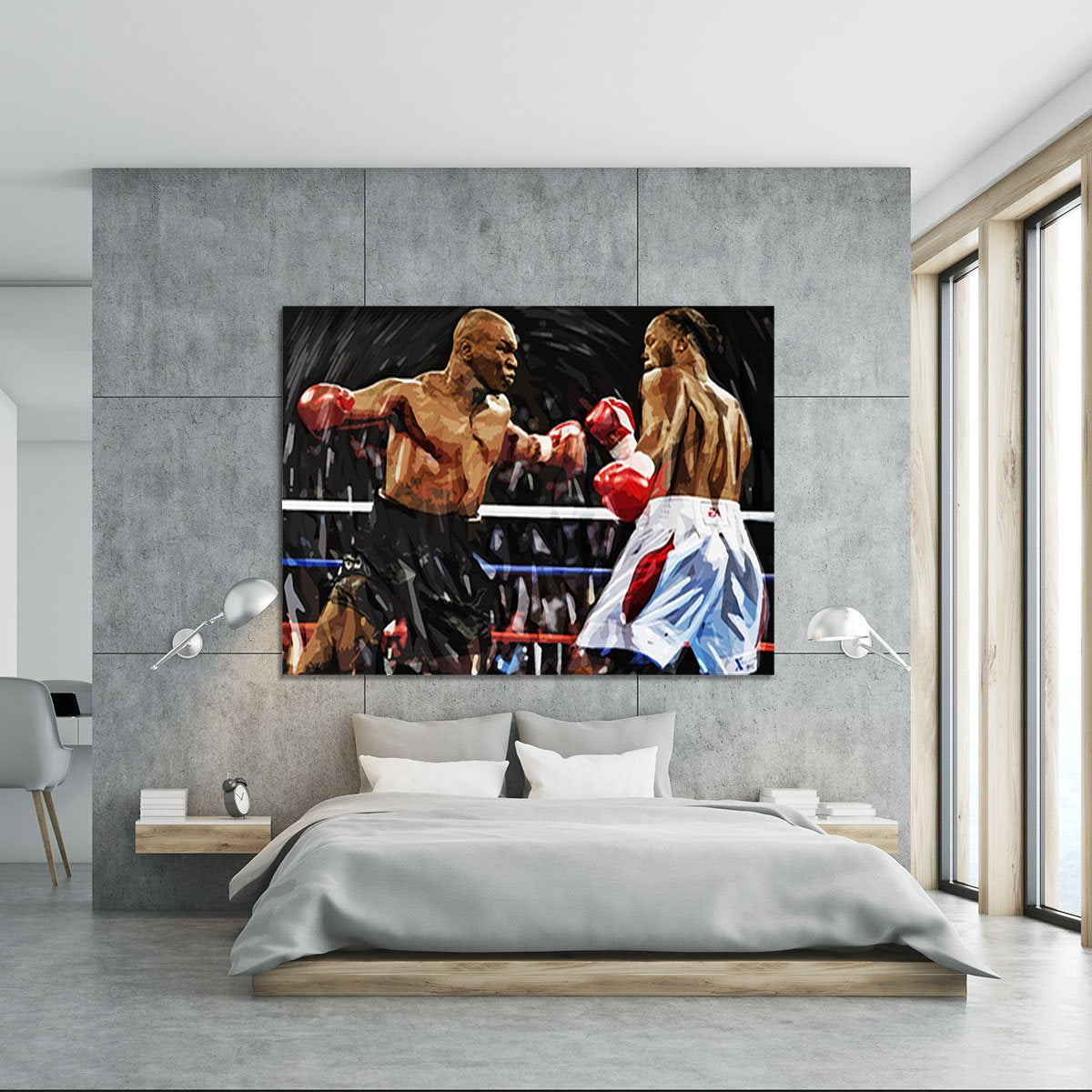 Lennox Lewis v Mike Tyson Canvas Print or Poster