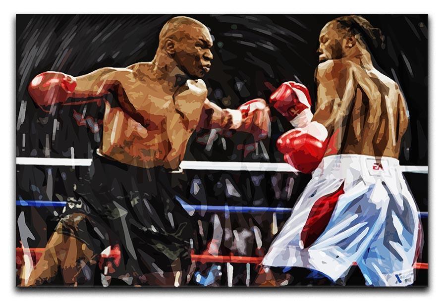 Lennox Lewis v Mike Tyson Canvas Print or Poster  - Canvas Art Rocks - 1