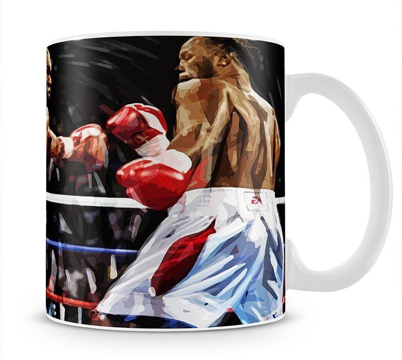 Lennox Lewis v Mike Tyson Mug - Canvas Art Rocks - 1
