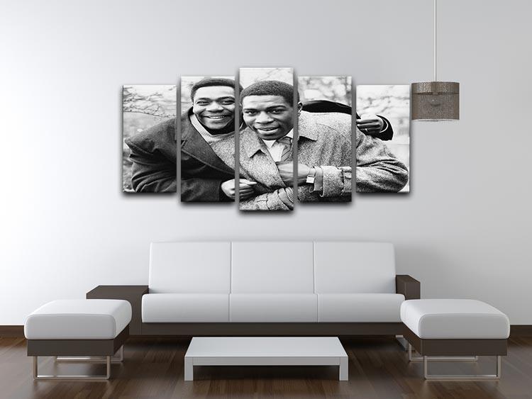 Lenny Henry and Frank Bruno 5 Split Panel Canvas - Canvas Art Rocks - 3