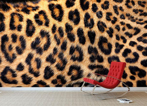 Leopard skin texture Wall Mural Wallpaper - Canvas Art Rocks - 2