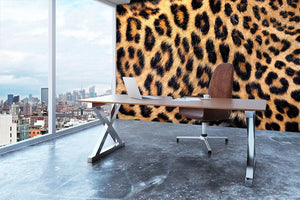 Leopard skin texture Wall Mural Wallpaper - Canvas Art Rocks - 3