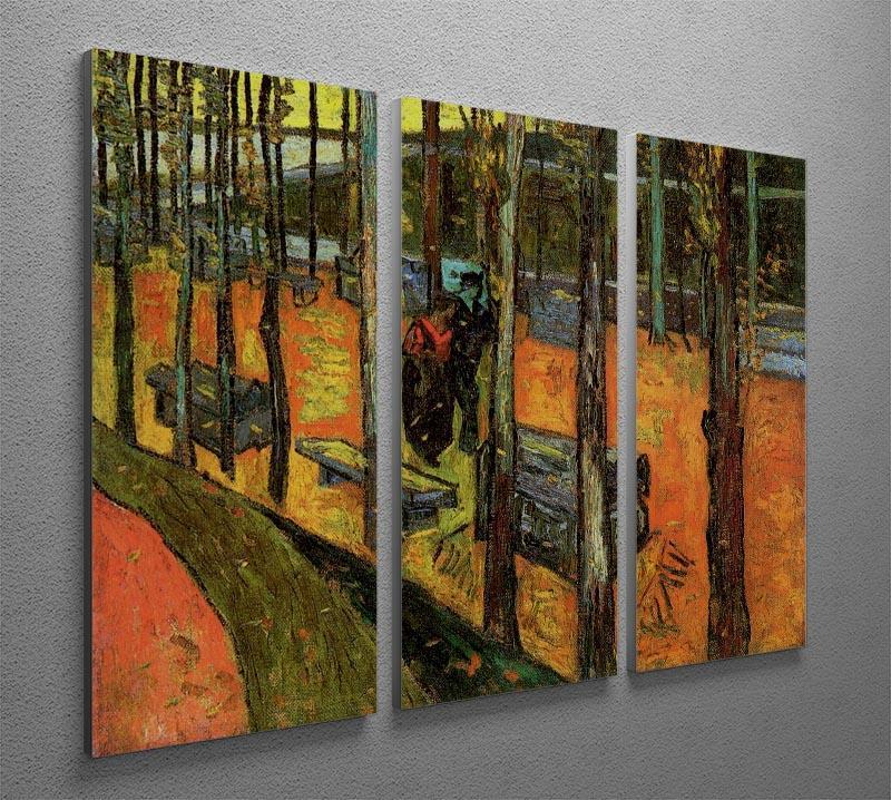Les Alyscamps 2 by Van Gogh 3 Split Panel Canvas Print - Canvas Art Rocks - 4