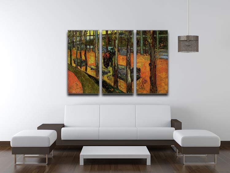 Les Alyscamps 2 by Van Gogh 3 Split Panel Canvas Print - Canvas Art Rocks - 4