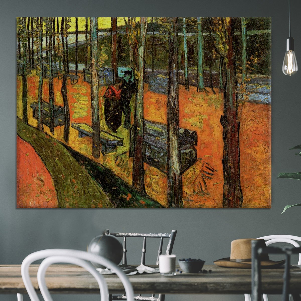 Les Alyscamps 2 by Van Gogh Canvas Print or Poster