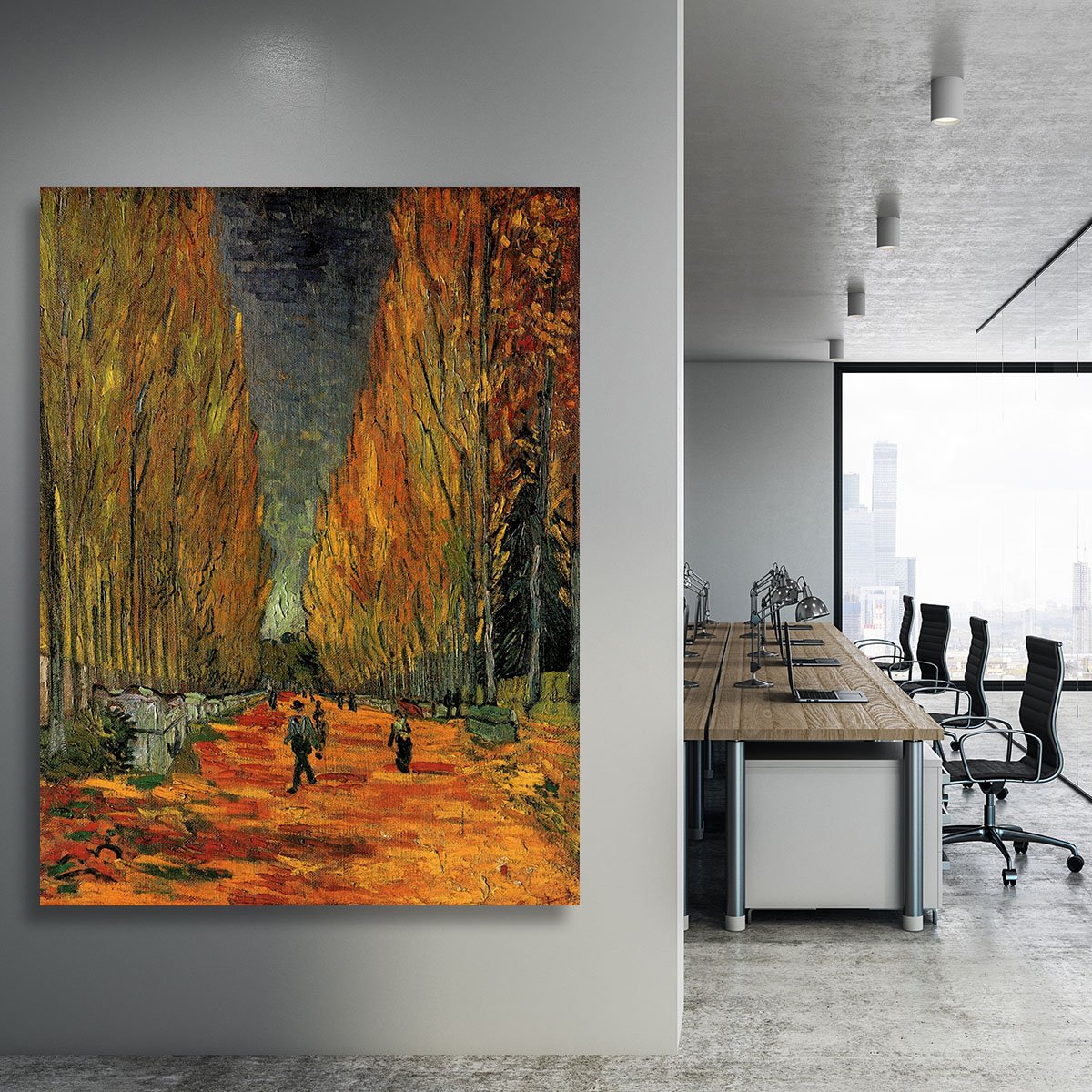 Les Alyscamps 3 by Van Gogh Canvas Print or Poster