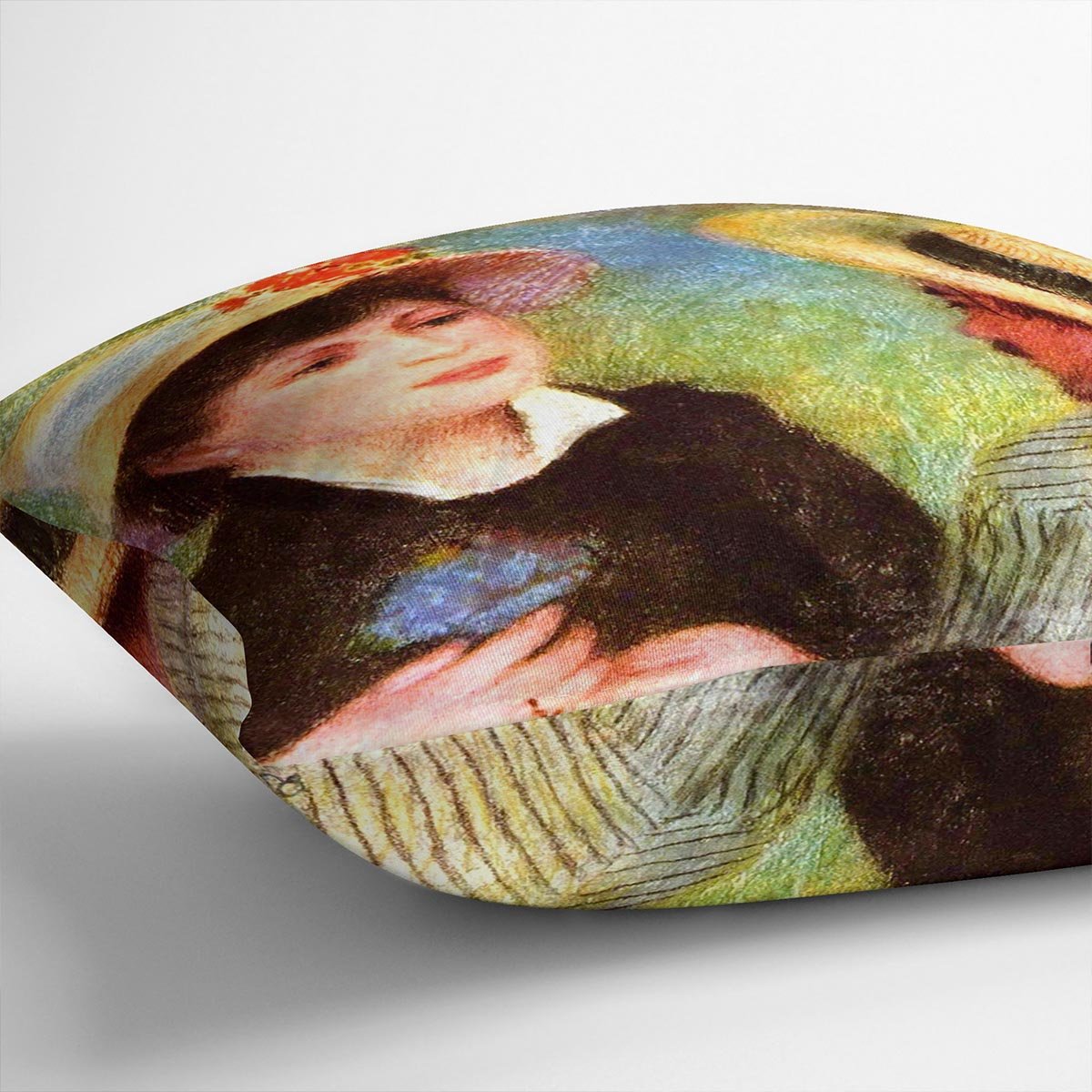 Les Canotiers by Renoir Throw Pillow