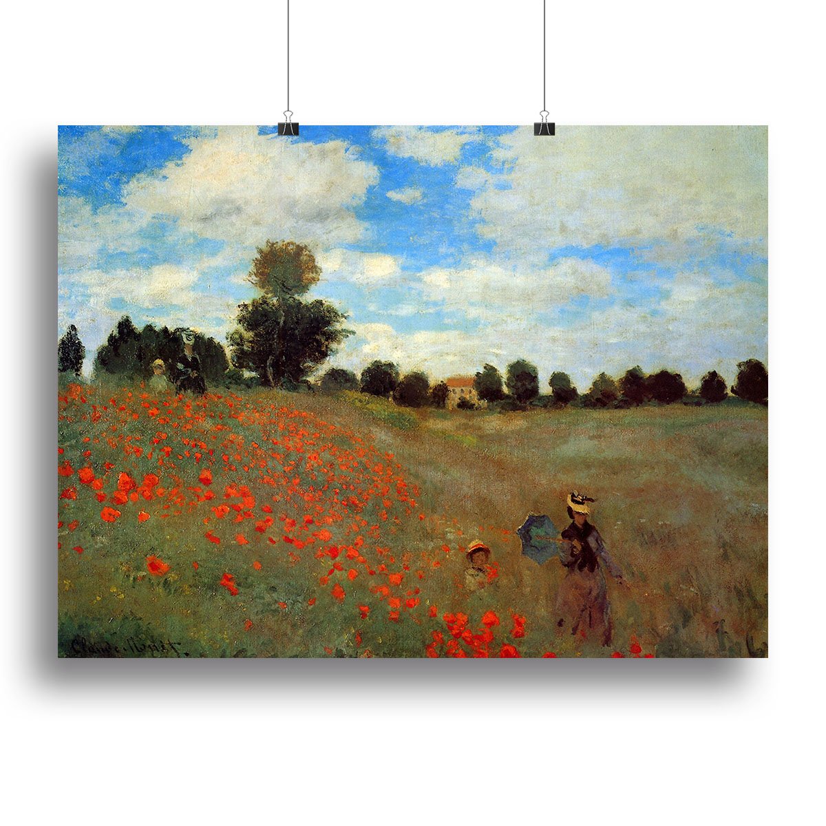 Les Coqueliquots Canvas Print or Poster