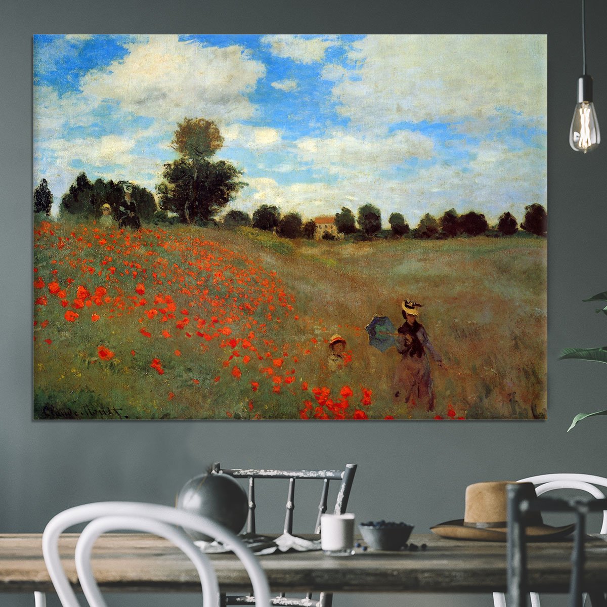 Les Coqueliquots Canvas Print or Poster