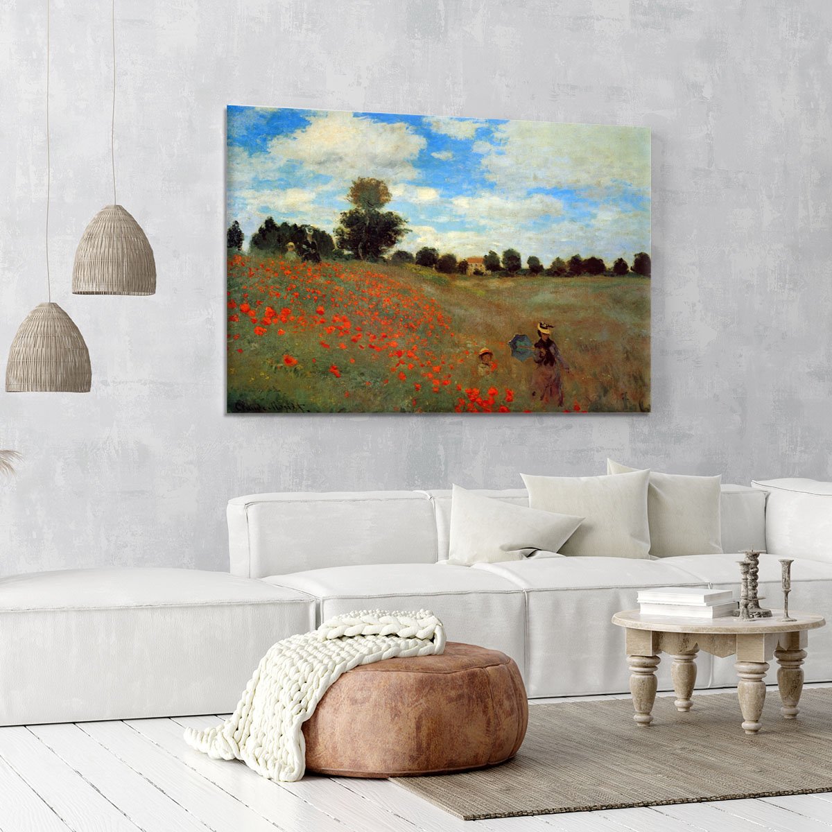 Les Coqueliquots Canvas Print or Poster