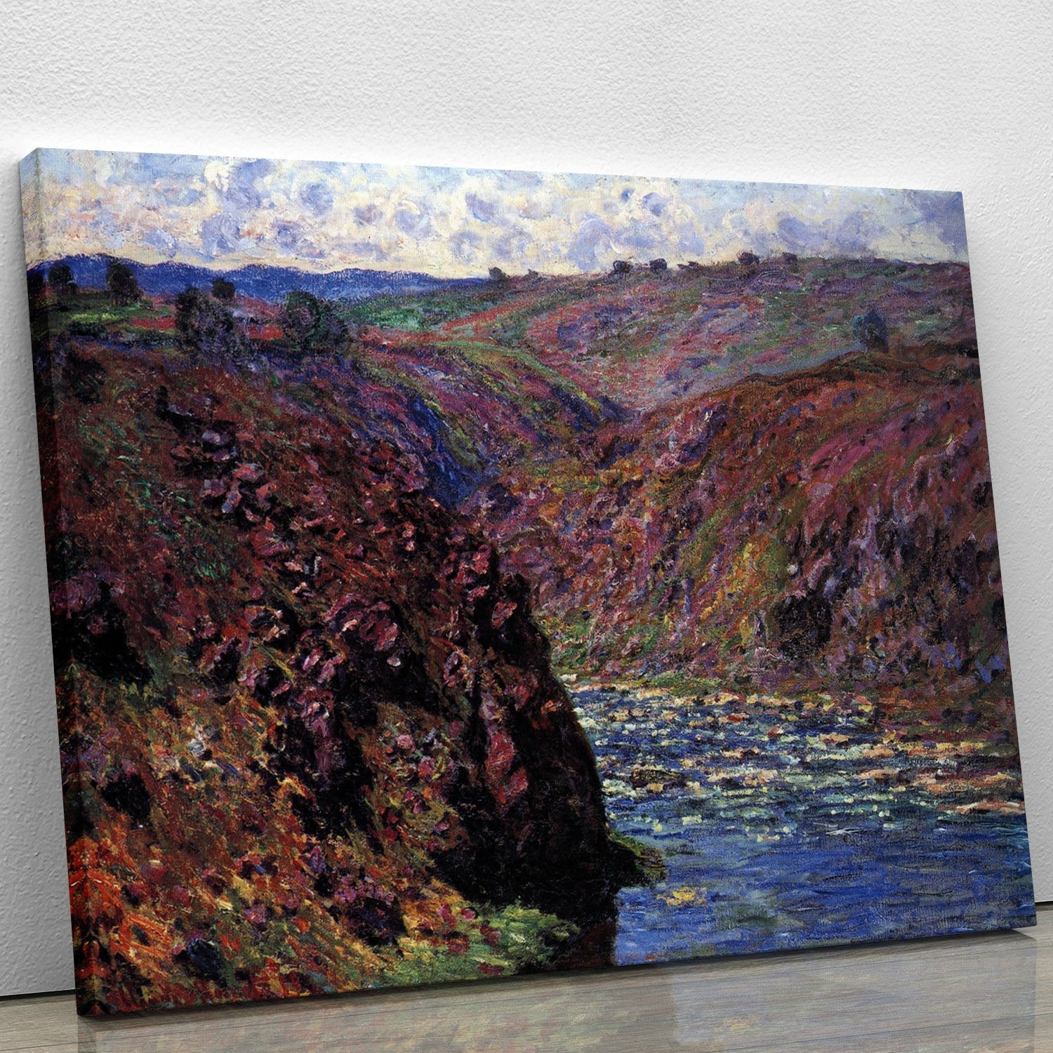 Les Eaux Semblantes in the sunlight by Monet Canvas Print or Poster