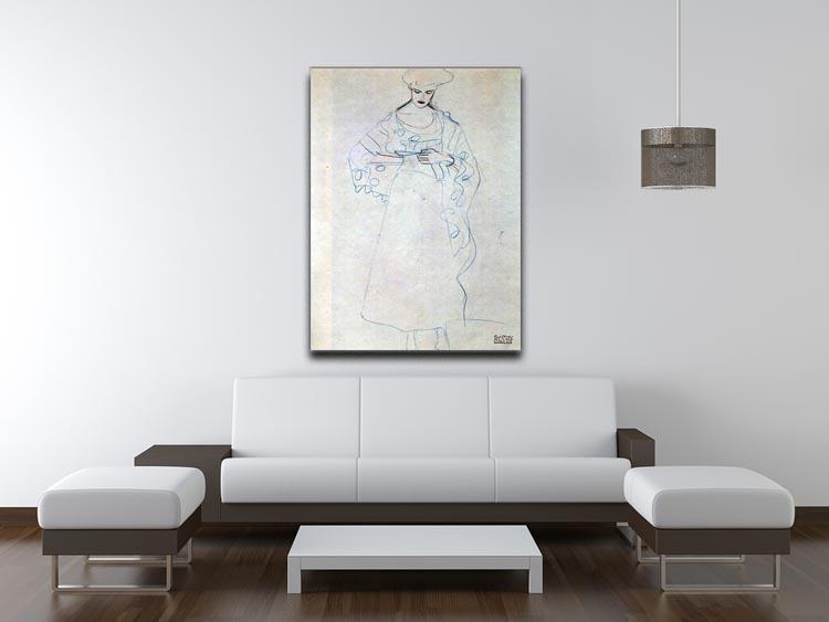 Lesendes girls by Klimt Canvas Print or Poster - Canvas Art Rocks - 4