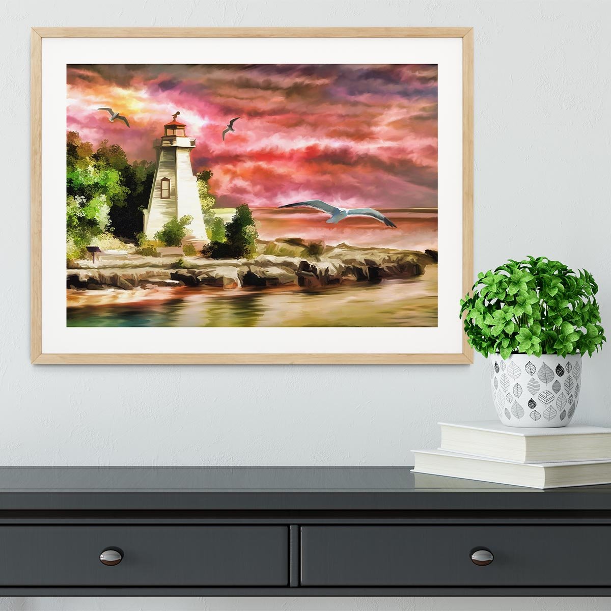 Lighthouse Framed Print - Canvas Art Rocks - 3