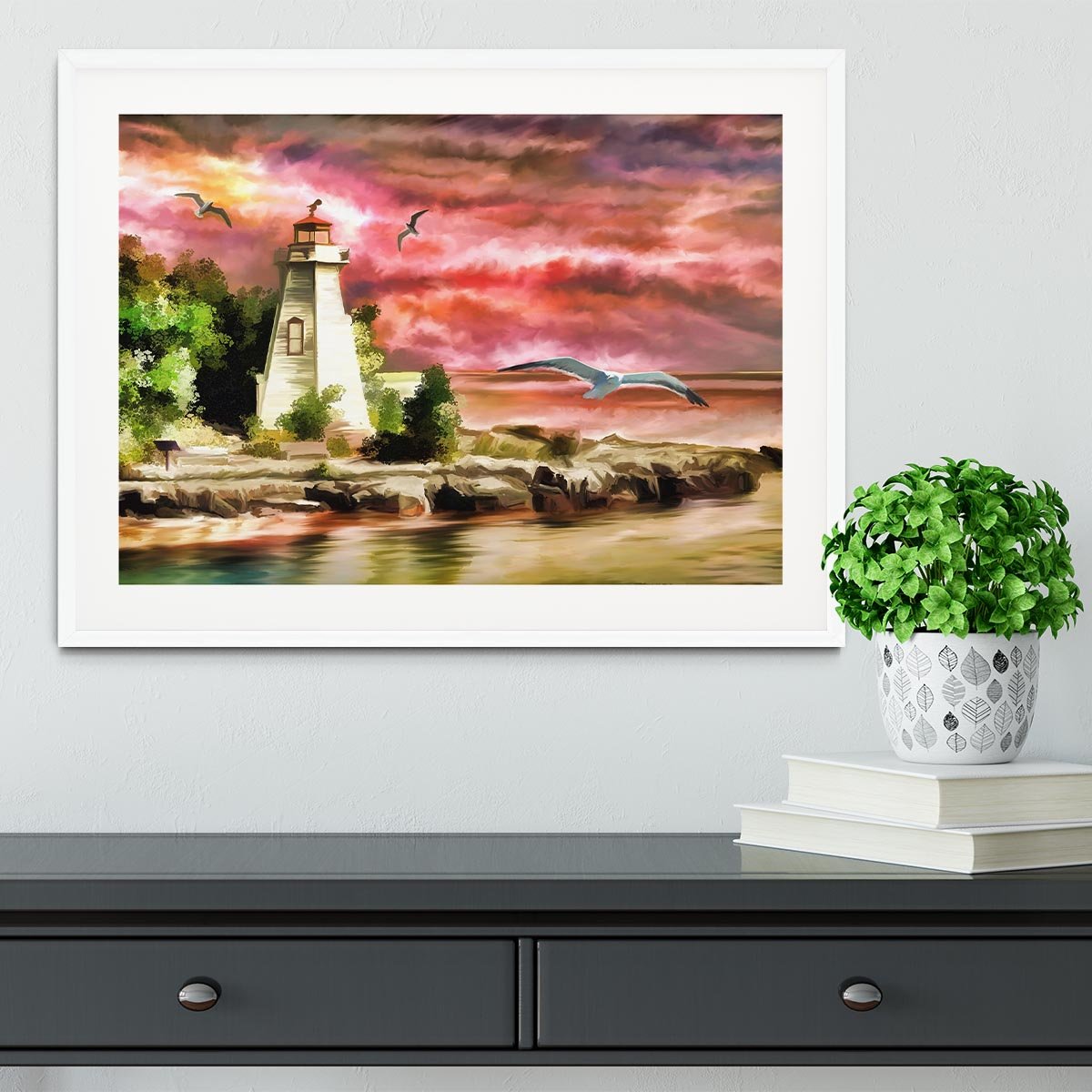 Lighthouse Framed Print - Canvas Art Rocks - 5