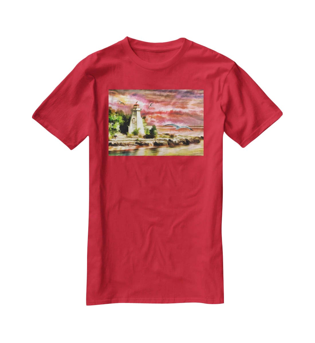 Lighthouse T-Shirt - Canvas Art Rocks - 4