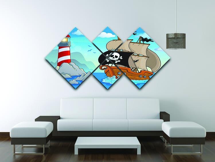 Lighthouse theme image 5 4 Square Multi Panel Canvas - Canvas Art Rocks - 3