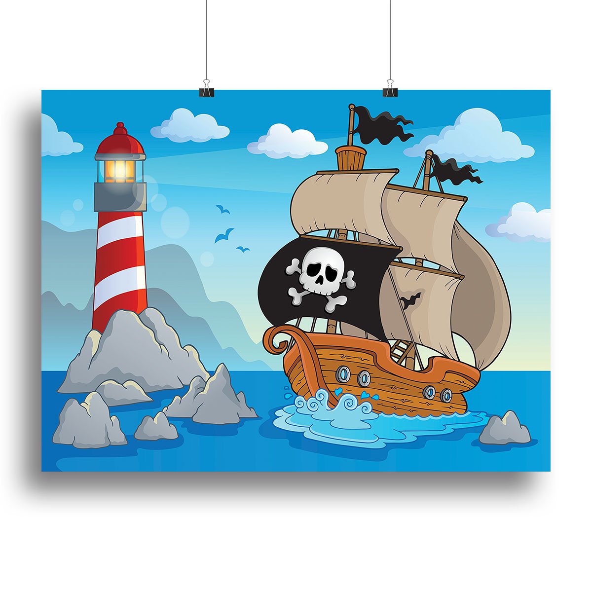 Lighthouse theme image 5 Canvas Print or Poster